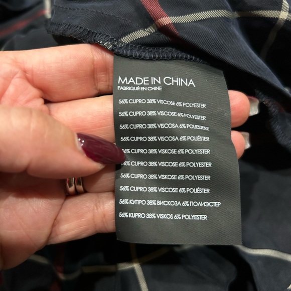 Club Monaco NWT Plaid Bias Midi Skirt Size 2 or XS - Picture 5 of 6